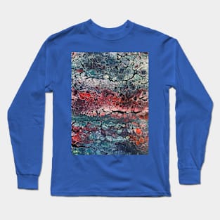 Cellular colorful pouring Long Sleeve T-Shirt